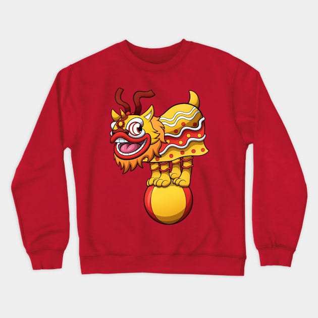 Lion Dance Act Crewneck Sweatshirt by TheMaskedTooner